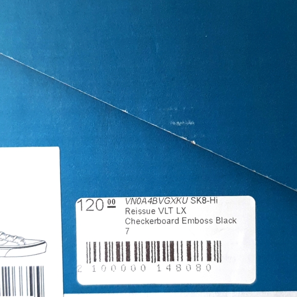 Vault by Vans Sk8-Hi Reissue VLT LX Checkerboard Embossed *NWTin Box* - Picture 10 of 10